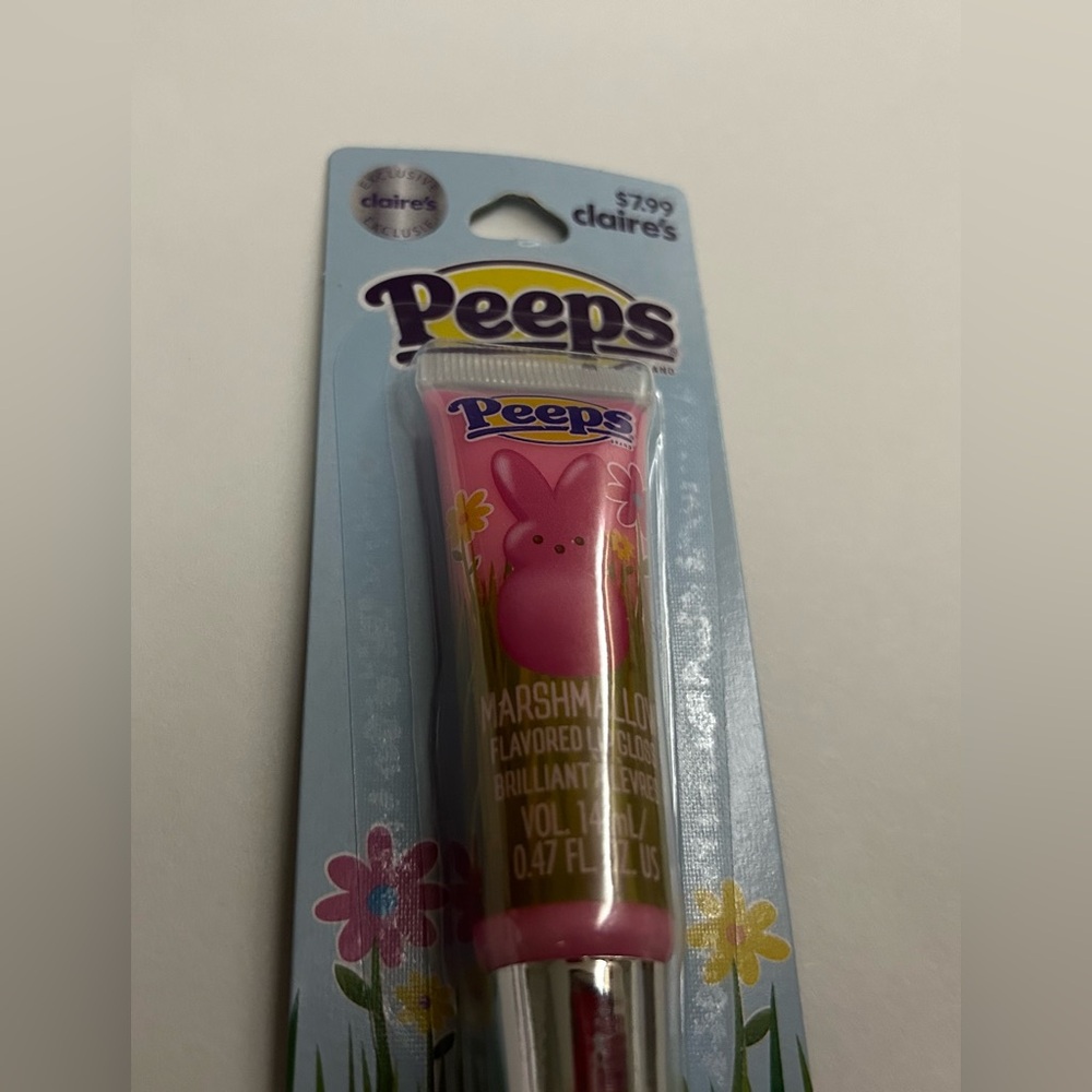 New 2 Peeps Claire’s Marshmallow Flavored Lip Gloss - Picture 7 of 8